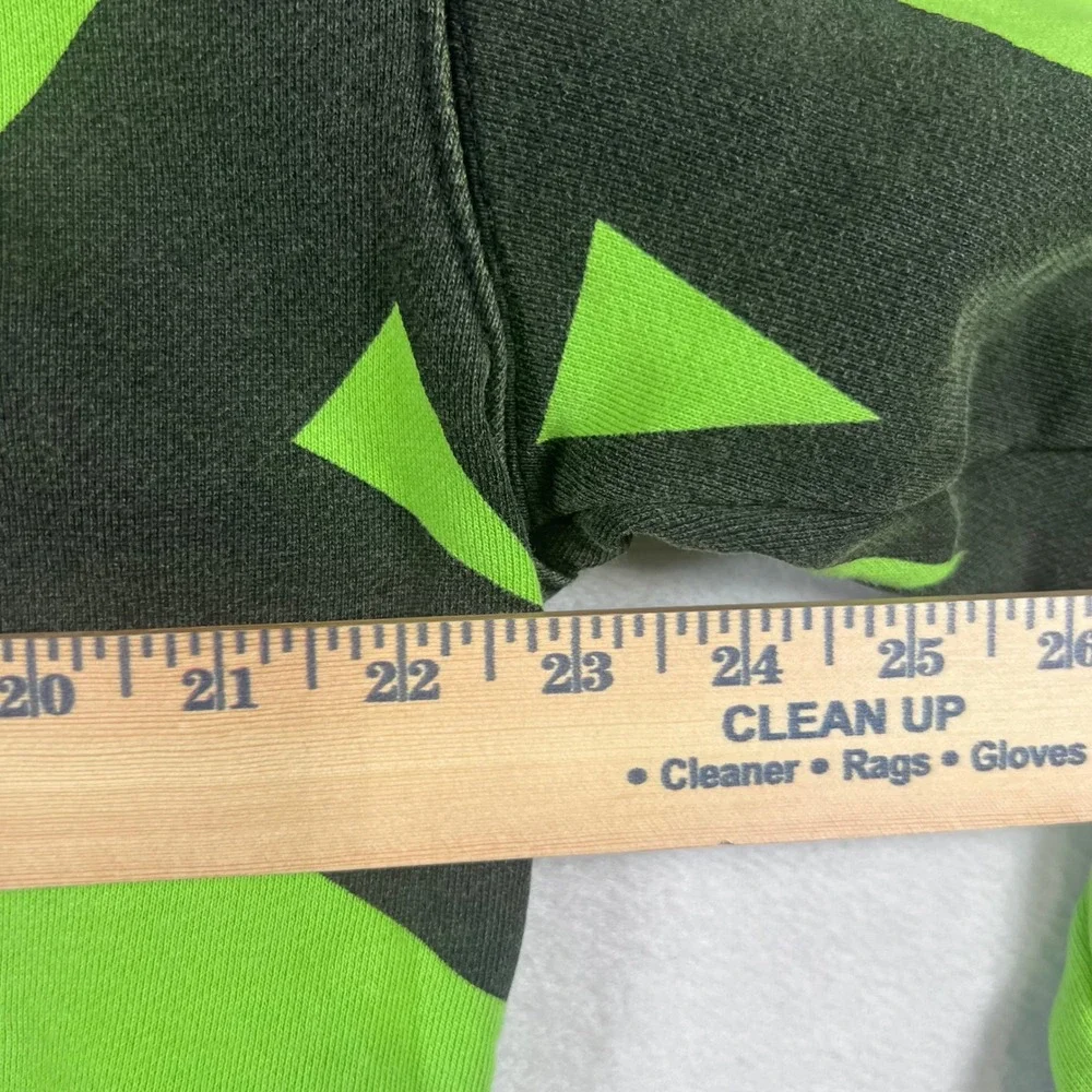 Team RAR Rare and Ridiculous Hoodie Black Neon Green Colorblock Mens Med Skater